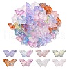 Transparent Spray Painted Glass Beads GLAA-YW0001-56-1