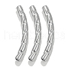 304 Stainless Steel Curved Tube Beads STAS-M071-03H-P-1