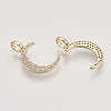 Brass Micro Pave Cubic Zirconia Pendants X-KK-T048-044G-NF-2