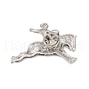 Zinc Alloy Crystal Rhinestone Brooch JEWB-U010-04P-01-2