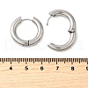 Tarnish Resistant 202 Stainless Steel Huggie Hoop Earrings EJEW-O087-08K-P-2