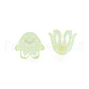 6-Petal Imitation Jelly Acrylic Bead Caps JACR-T002-02L-2