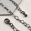 Brass Heart Link Bracelets for Women BJEW-G735-07B-3