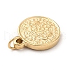 Ion Plating(IP) 304 Stainless Steel Coin Charms STAS-G295-16G-3
