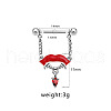 316L Surgical Stainless Steel Ruby Rhinestone Nipple Rings WG718B0-02-2