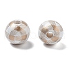 Christmas Printed Schima Wood European Beads WOOD-G023-18A-2