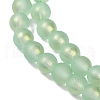 Spray Painted Glass Round Bead Strands DGLA-Q015-8mm-22-3