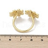 Brass Cuff Rings for Women RJEW-C129-01G-5