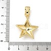 Brass Micro Pave Cubic Zirconia Pendants KK-U046-13G-3
