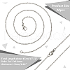  20Pcs 304 Stainless Steel Cable Chain Necklaces Set for Men Women MAK-NB0001-15P-3