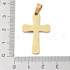 Ion Plating(IP) 304 Stainless Steel Enamel Rhinestone Pendants STAS-Q325-05C-G-3