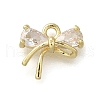 Rack Plating Brass Micro Pave Cubic Zirconia Charms KK-M014-02E-G-1