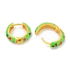 Rack Plating Brass Hoop Earrings EJEW-C102-45G-01-2