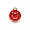 Alloy Enamel Pendants X-ENAM-S124-01B-07C-2