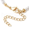 Cross Synthetic Hematite Shell Pearl Bracelets BJEW-JB10983-4