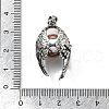 Natural Red Jasper Round Pendants G-K339-03AS-13-3