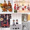 Gorgecraft 100Pcs 5 Styles Printed Wood European Beads WOOD-GF0002-23-5