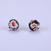 Printed Round Silicone Focal Beads SI-JX0056A-63-1