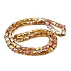 AB Color Plated Transparent Glass Beads Strands EGLA-P051-06A-A13-3