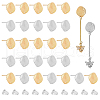 SUPERFINDINGS 40Pcs 2 Color Alloy Stud Earring Findings FIND-FH0005-18-1