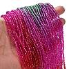 Transparent Painted Glass Beads Strands X1-DGLA-A034-T1mm-A24-2