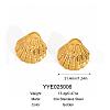 Beach 304 Stainless Steel Shell Shape Stud Earrings for Women BP9833-2-1
