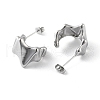 Non-Tarnish 304 Stainless Steel Stud Earrings EJEW-D095-13P-2