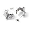 304 Stainless Steel Stud Earrings EJEW-D095-13P-2