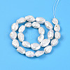 Natural Baroque Pearl Keshi Pearl Beads Strands PEAR-S020-T10-2