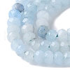 Dyed Natural Malaysia Jade Rondelle Beads Strands G-E316-2x4mm-61-3