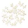 304 Stainless Steel Tiny Cross Charms STAS-H149-01G-3