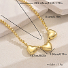 Element Heart Brass Beaded Necklaces for Women TT0100-5-1