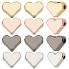 12Pcs 4 Colors Brass Beads KK-LP0001-03-1