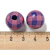 Printed Wood European Beads WOOD-G022-13O-3