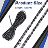 10 Yards Polyester Braided Lace Trims SRIB-WH0011-240A-2