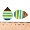 Epoxy Resin & Walnut Wood Pendants RESI-N039-121O-3
