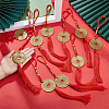 Alloy Imitation Big Copper Coin Chinese Knot Pendant Decorations HJEW-WH0006-60-3