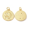 Brass Micro Pave Cubic Zirconia Pendants KK-M246-28G-1