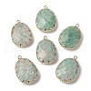 Natural Amazonite Faceted Pendants G-Q169-01G-02-1