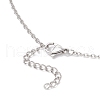3Pcs 3 Styles 304 Stainless Steel Empty Macrame Pouch Star Moon Pendant Cable Chain Necklace Making NJEW-JN05281-8