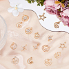 DICOSMETIC 40Pcs 10 Styles Alloy Crystal Rhinestone Pendants FIND-DC0006-40-4