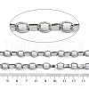 304 Stainless Steel Textured Rolo Chains STAS-P386-09P-2