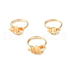 Natural Spiral Shell Finger Rings RJEW-TA00169-2