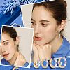 Unicraftale 4 Pairs 4 Size Two Tone 304 Stainless Steel Hinged Hoop Earrings for Women EJEW-UN0002-20-6