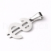 Non-Tarnish 304 Stainless Steel Pendants X-STAS-I127-021P-2