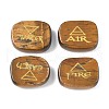 4Pcs 4 Styles Natural Tiger Eye Display Decorations G-F786-02D-06-1