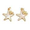 Brass Micro Pave Cubic Zirconia Pendants KK-S526-48G-1