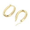 Rack Plating Oval Brass Hoop Earrings EJEW-N055-28G-RS-2