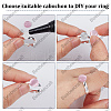 Beebeecraft 60Pcs 3 Colors Adjustable Brass Finger Rings Components KK-BBC0005-39-6