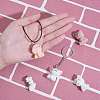 5Pcs 5 Styles Opaque Resin Pendants RESI-SZ0001-92-3